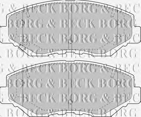 BBP1860 Borg&beck sapatas do freio dianteiras de disco
