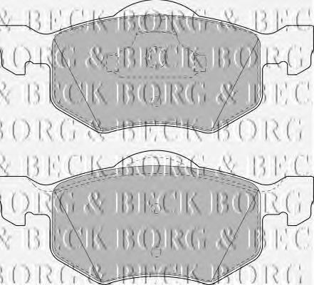 BBP1858 Borg&beck sapatas do freio dianteiras de disco