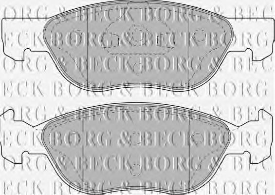 BBP1859 Borg&beck sapatas do freio dianteiras de disco