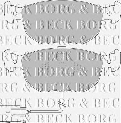 BBP1394 Borg&beck sapatas do freio dianteiras de disco