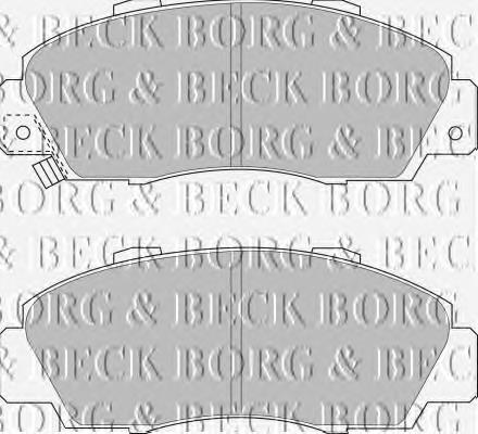 BBP1389 Borg&beck sapatas do freio dianteiras de disco