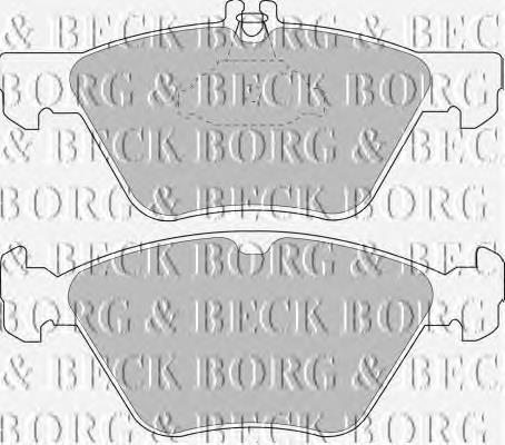 BBP1393 Borg&beck sapatas do freio dianteiras de disco