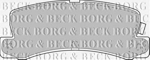 BBP1405 Borg&beck sapatas do freio traseiras de disco