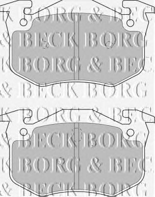 BBP1401 Borg&beck sapatas do freio traseiras de disco