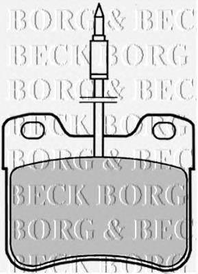 BBP1402 Borg&beck sapatas do freio dianteiras de disco