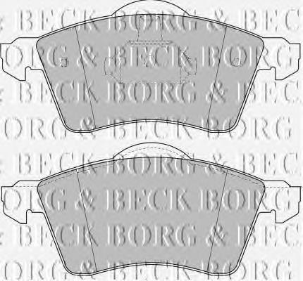 BBP1384 Borg&beck sapatas do freio dianteiras de disco