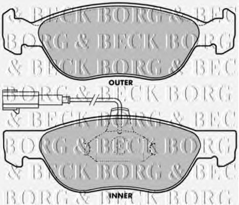 DP10602 EBC Brakes sapatas do freio dianteiras de disco