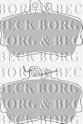 BBP1388 Borg&beck sapatas do freio dianteiras de disco