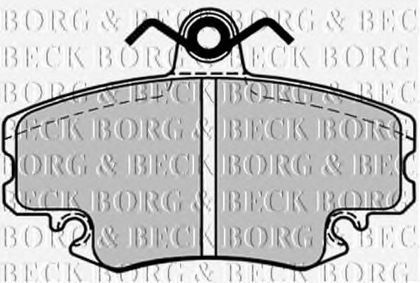 BBP1386 Borg&beck sapatas do freio dianteiras de disco