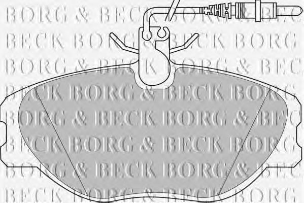 BBP1438 Borg&beck sapatas do freio dianteiras de disco