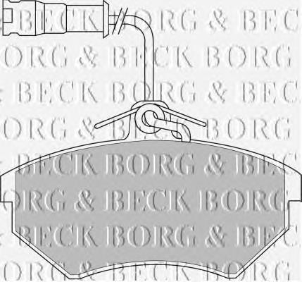 BBP1439 Borg&beck sapatas do freio traseiras de disco