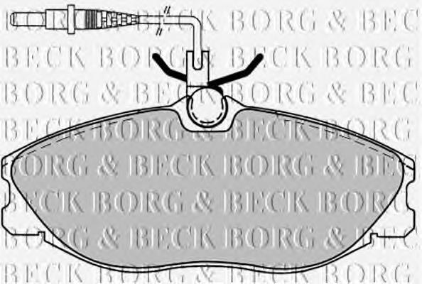 BBP1443 Borg&beck sapatas do freio dianteiras de disco