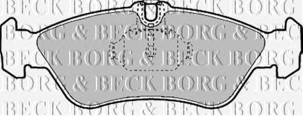 BBP1445 Borg&beck sapatas do freio traseiras de disco