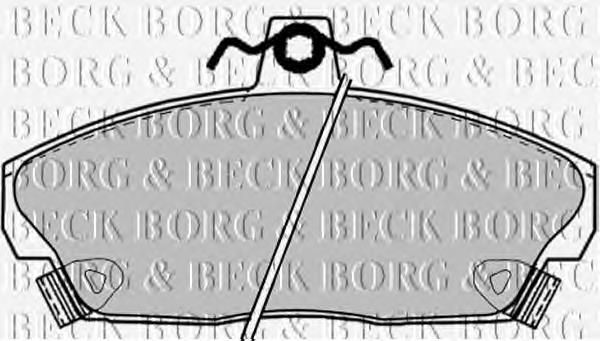 BBP1417 Borg&beck sapatas do freio dianteiras de disco