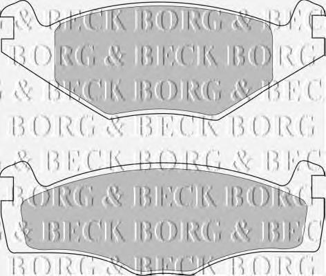 BBP1420 Borg&beck sapatas do freio dianteiras de disco