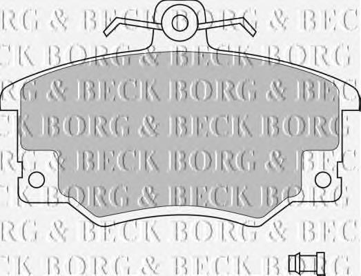 BBP1410 Borg&beck sapatas do freio dianteiras de disco