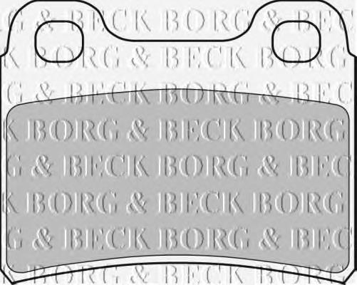BBP1304 Borg&beck sapatas do freio traseiras de disco