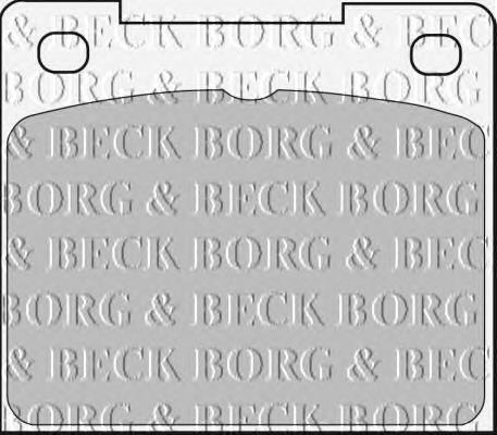 BBP1307 Borg&beck sapatas do freio traseiras de disco