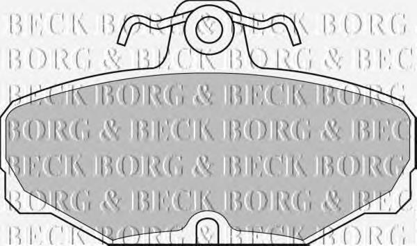 BBP1302 Borg&beck sapatas do freio traseiras de disco