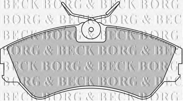 BBP1316 Borg&beck sapatas do freio dianteiras de disco