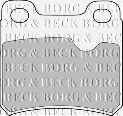 BBP1282 Borg&beck sapatas do freio traseiras de disco