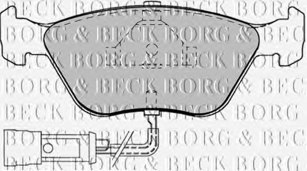 BBP1343 Borg&beck sapatas do freio dianteiras de disco