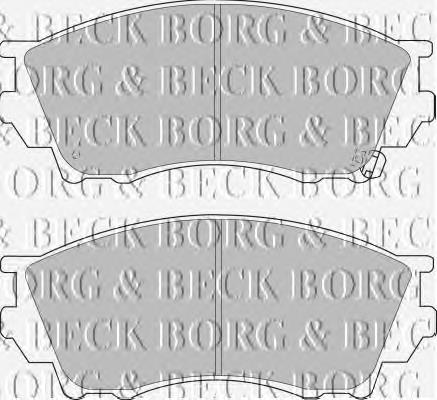 BBP1356 Borg&beck sapatas do freio dianteiras de disco