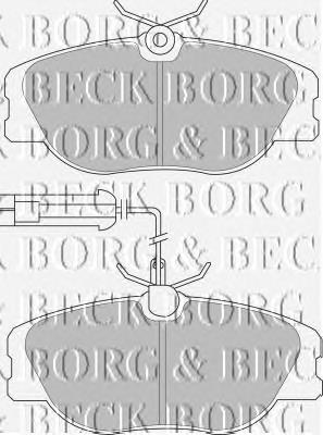 BBP1567 Borg&beck sapatas do freio dianteiras de disco