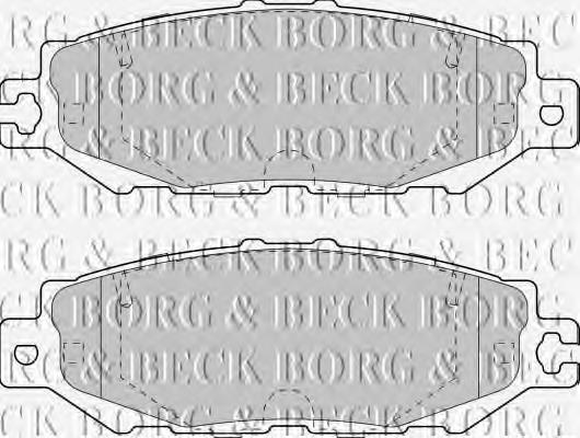 BBP1570 Borg&beck sapatas do freio traseiras de disco