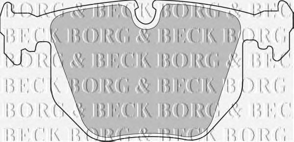 BBP1562 Borg&beck sapatas do freio traseiras de disco
