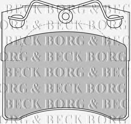 BBP1572 Borg&beck sapatas do freio dianteiras de disco