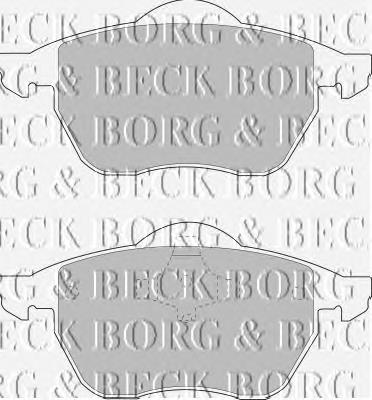 BBP1575 Borg&beck sapatas do freio dianteiras de disco