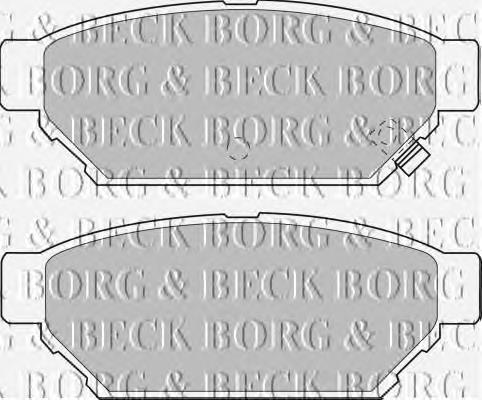 BBP1543 Borg&beck sapatas do freio traseiras de disco