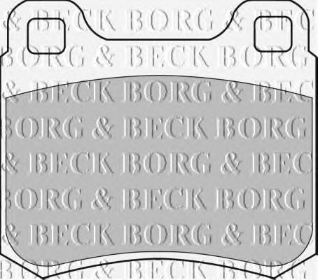 BBP1544 Borg&beck sapatas do freio traseiras de disco