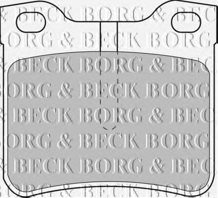 BBP1539 Borg&beck sapatas do freio traseiras de disco