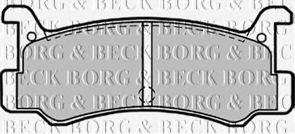 BBP1540 Borg&beck sapatas do freio traseiras de disco