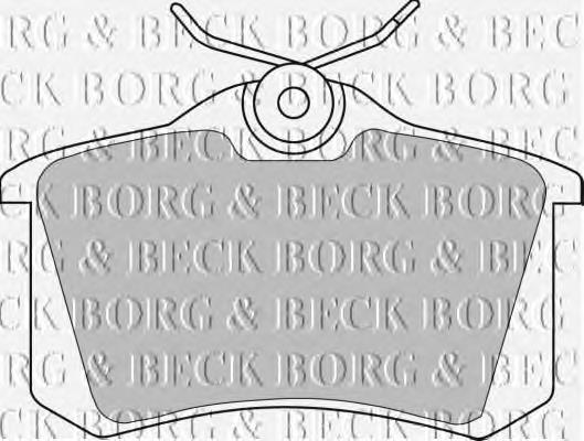 BBP1542 Borg&beck sapatas do freio traseiras de disco