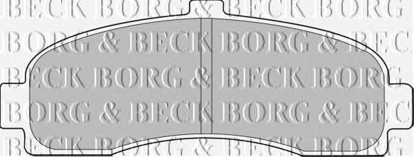 BBP1541 Borg&beck sapatas do freio dianteiras de disco