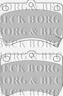 BBP1553 Borg&beck sapatas do freio dianteiras de disco