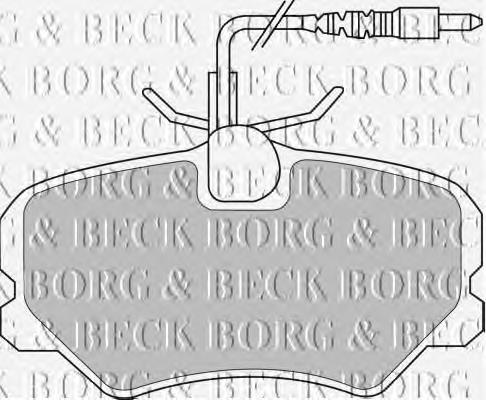 BBP1608 Borg&beck sapatas do freio dianteiras de disco