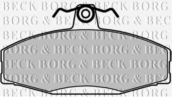 BBP1604 Borg&beck sapatas do freio dianteiras de disco