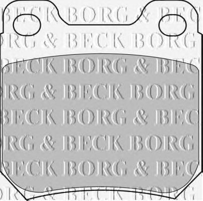BBP1605 Borg&beck sapatas do freio traseiras de disco