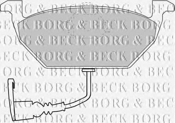 BBP1617 Borg&beck sapatas do freio dianteiras de disco