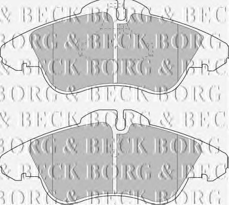 BBP1588 Borg&beck sapatas do freio dianteiras de disco