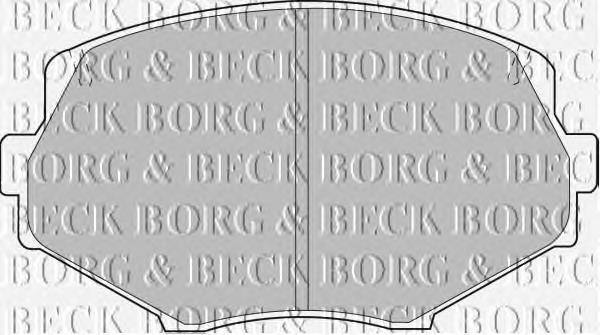 Передние тормозные колодки BBP1583 Borg&beck