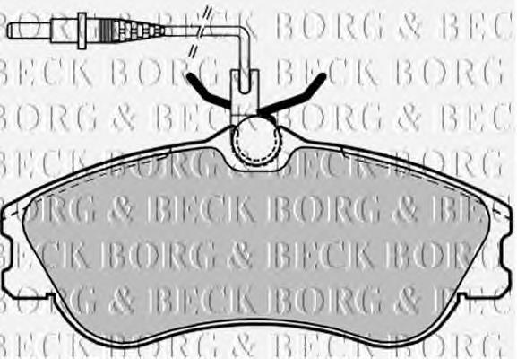 BBP1601 Borg&beck sapatas do freio dianteiras de disco