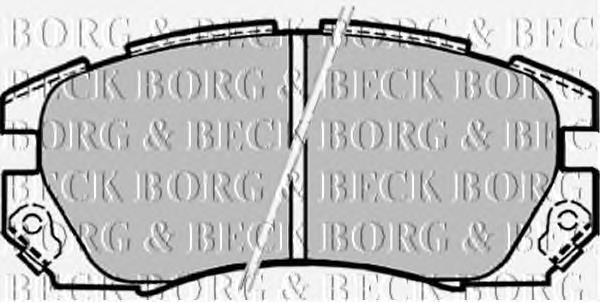 BBP1479 Borg&beck sapatas do freio dianteiras de disco