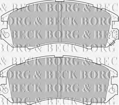BBP1480 Borg&beck sapatas do freio dianteiras de disco