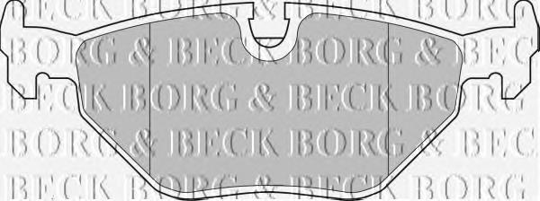 BBP1483 Borg&beck sapatas do freio traseiras de disco