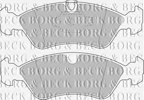 BBP1474 Borg&beck sapatas do freio dianteiras de disco